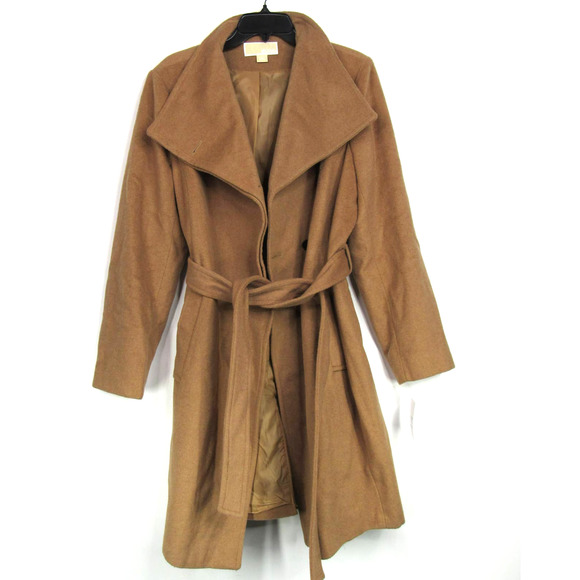 Michael Kors Jackets & Coats Michael Kors Womens Camel Wool Peacoat In Tan Sz Xl Poshmark